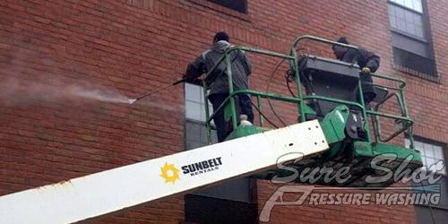 commercial commercial roof cleaning from Sure Shot Pressure Washing